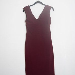Burgundy Criss Cross back Lulus Dress